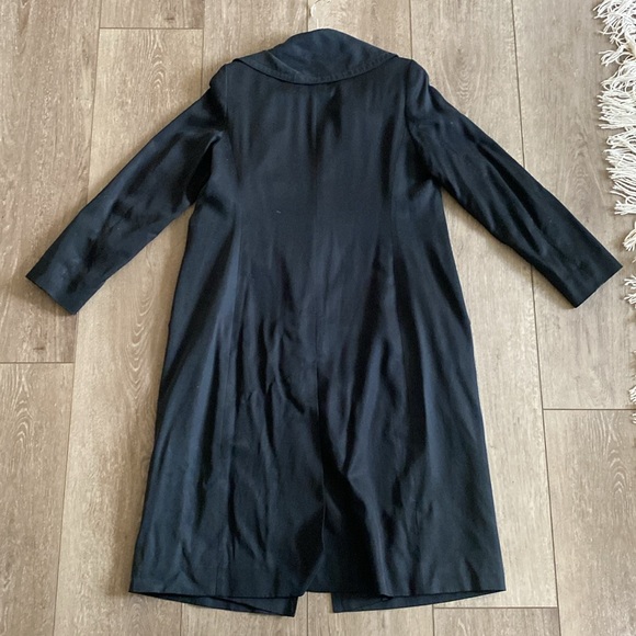 Club Monaco Trench Coat - Size M Navy - Picture 3 of 6
